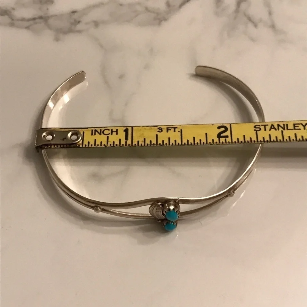 Vintage Turquoise Sterling Cuff Bracelet